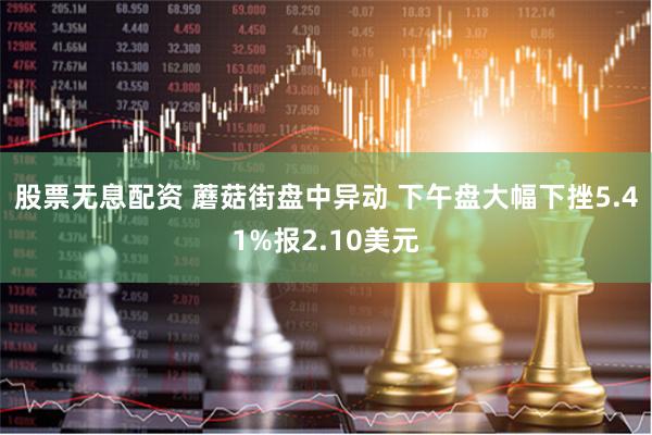 股票无息配资 蘑菇街盘中异动 下午盘大幅下挫5.41%报2.10美元